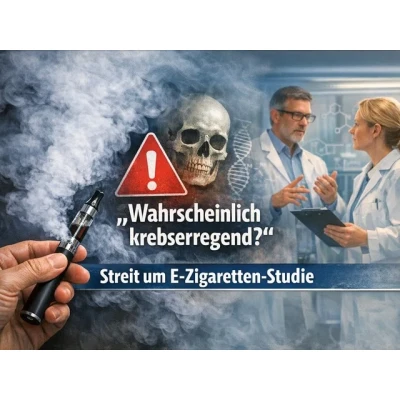 „Wahrscheinlich krebserregend" – warum Wissenschaftler der E-Zigaretten-Studie widersprechen - E-Zigaretten krebserregend? Experten widersprechen ☀