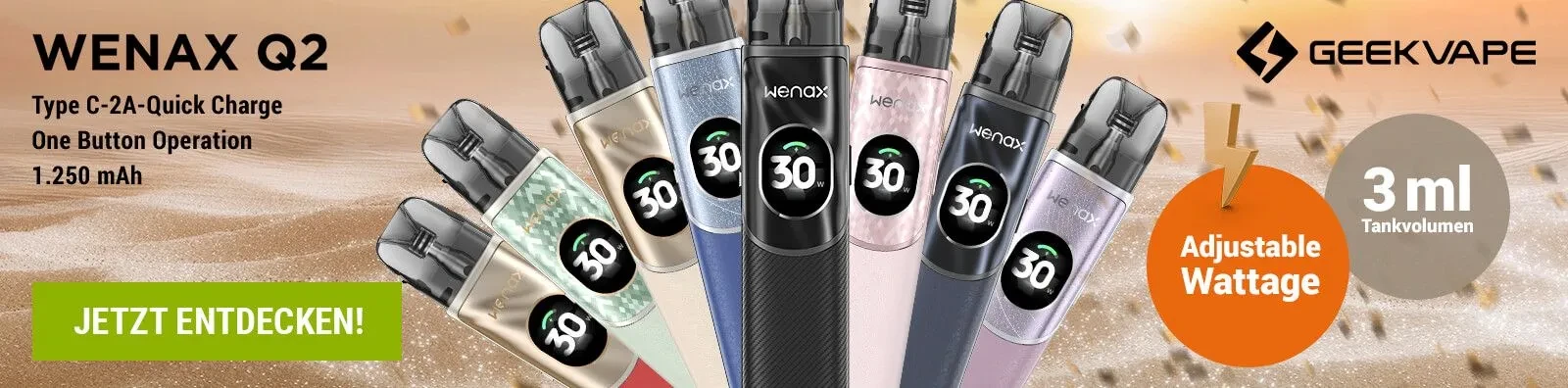 Geekvape Wenax Q2 E-zigaretten Set