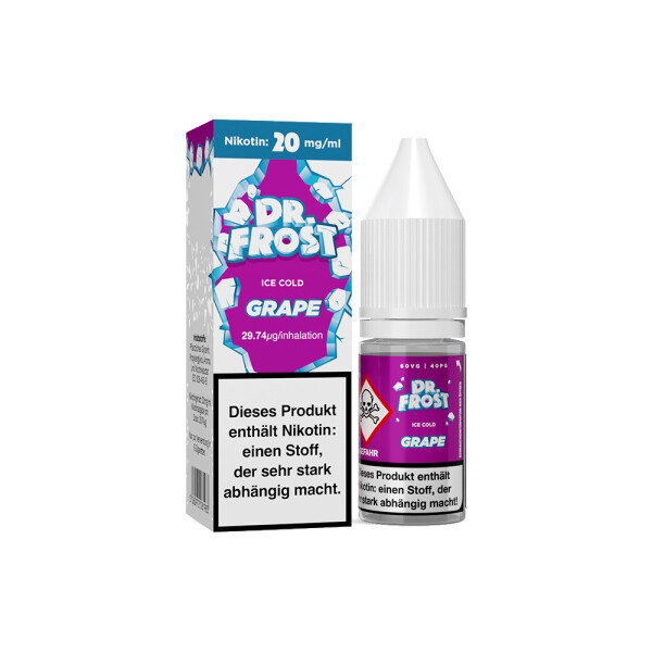 Dr. Frost - Ice Cold - Grape - Nikotinsalz Liquid - 20 mg/ml (1er Packung)