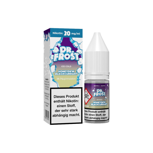 Dr. Frost - Ice Cold - Honeydew Blackcurrant - Nikotinsalz Liquid - 20 mg/ml (1er Packung)