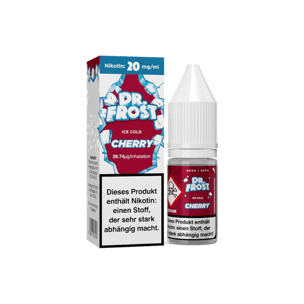 Dr. Frost - Ice Cold - Cherry - Nikotinsalz Liquid - 20 mg/ml (10er Packung)