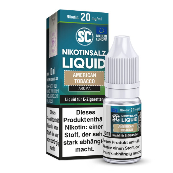 SC - American Tobacco - E-Zigaretten Nikotinsalz Liquid - 20 mg/ml (1er Packung)