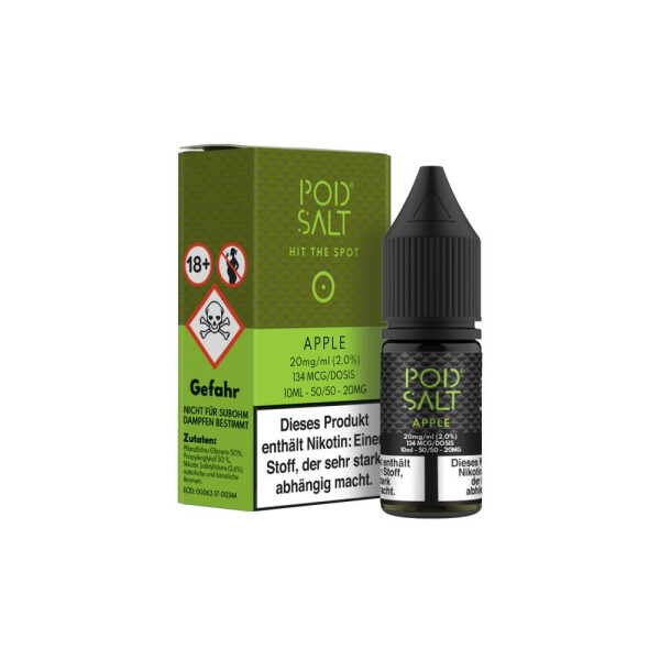 Pod Salt - Apple - E-Zigaretten Nikotinsalz Liquid 20 mg/ml (1er Packung)