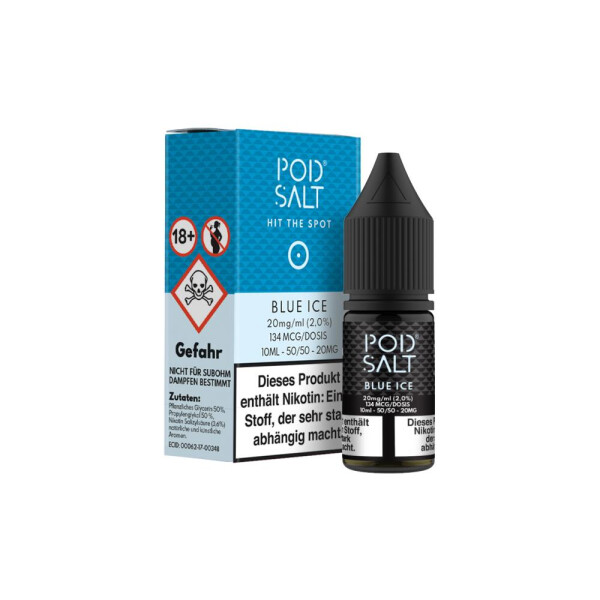 Pod Salt - Blue Ice - E-Zigaretten Nikotinsalz Liquid 20 mg/ml (1er Packung)