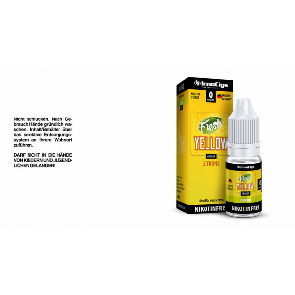 Fresh Yellow Zitrone Aroma - Liquid für E-Zigaretten - 0 mg/ml (1er Packung)