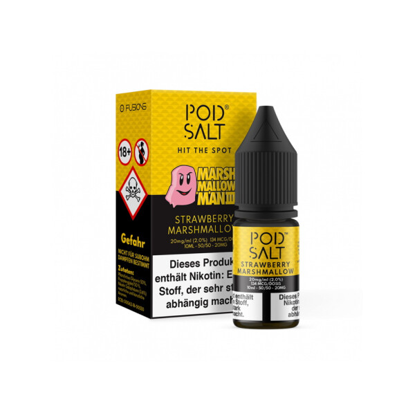Pod Salt Fusion - Marshmallow Man 3 - E-Zigaretten Nikotinsalz Liquid - 20 mg/ml (5er Packung)