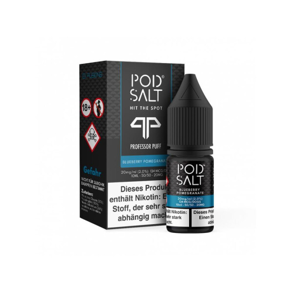 Pod Salt Fusion - Blueberry Pomegranate - E-Zigaretten Nikotinsalz Liquid - 20 mg/ml (5er Packung)