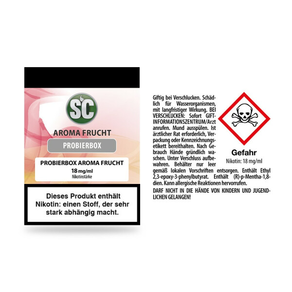 Fruit Probierbox E-Zigaretten Liquid 18 mg/ml