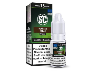 SC Liquid - Dunkler Tabak 0 mg/ml (10er  box