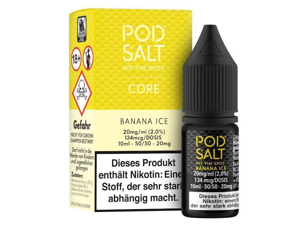 Pod Salt Core - Banana Ice - E-Zigaretten Nikotinsalz Liquid