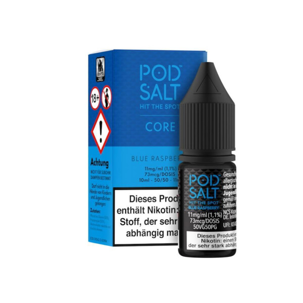 Pod Salt Core - Blue Raspberry - E-Zigaretten Nikotinsalz Liquid 11 mg/ml (1er Packung)