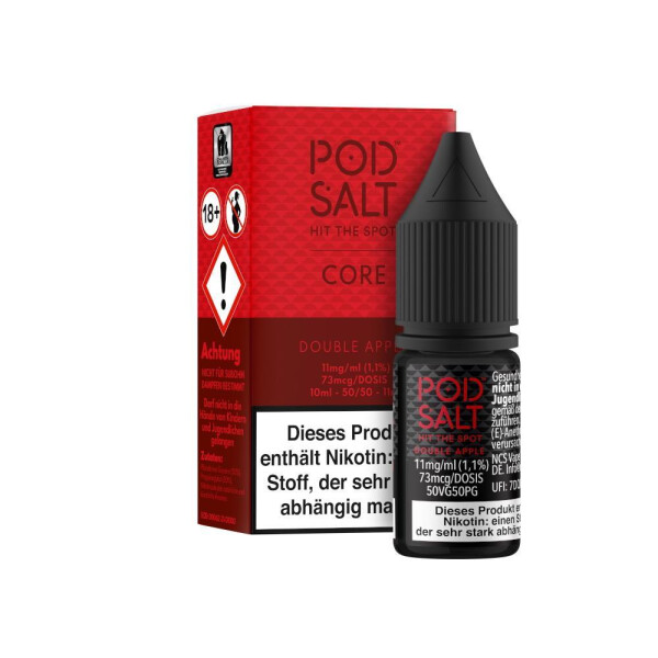 Pod Salt Core - Double Apple - E-Zigaretten Nikotinsalz Liquid 11 mg/ml (1er Packung)