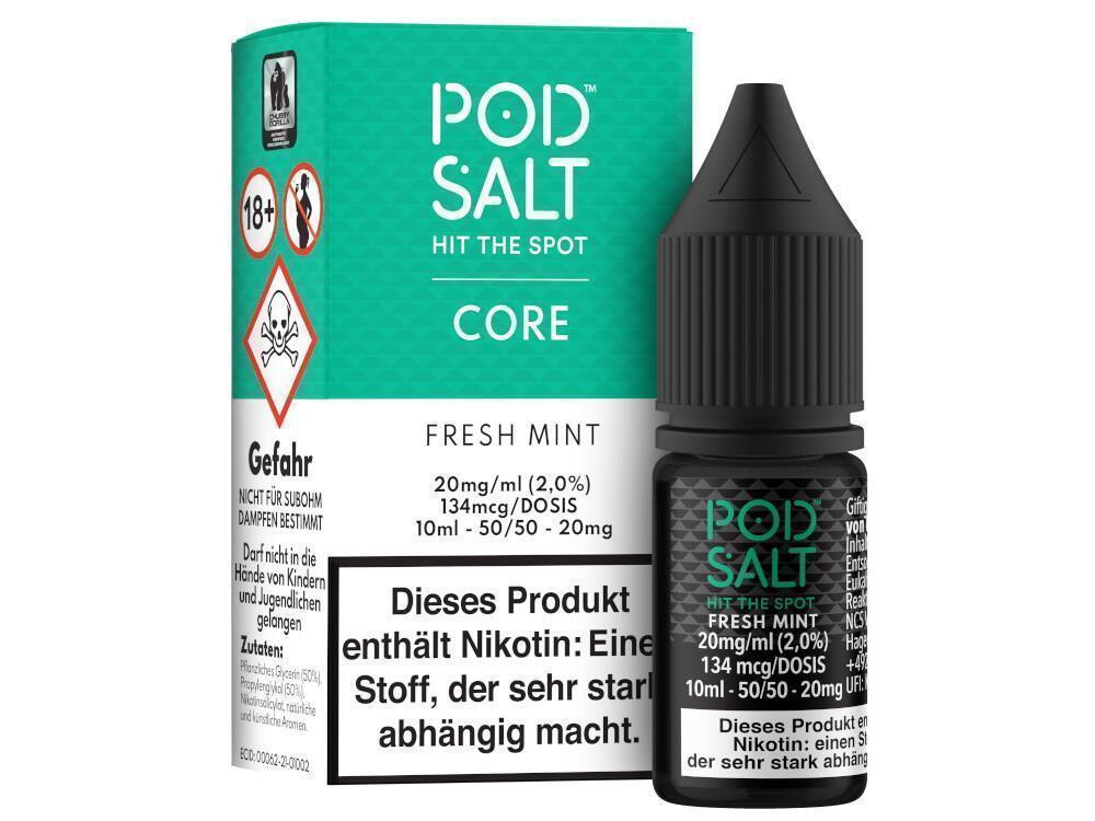 Pod Salt Core - Fresh Mint - E-Zigaretten Nikotinsalz Liquid