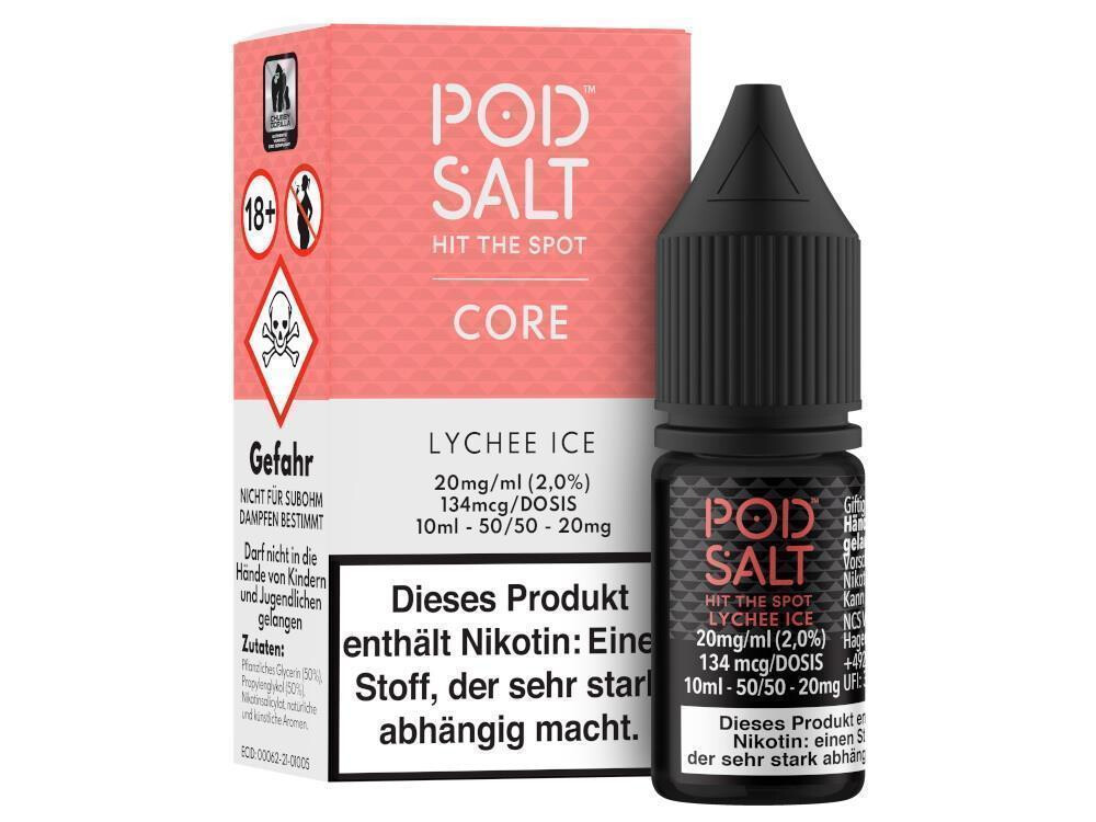 Pod Salt Core - Lychee Ice - E-Zigaretten Nikotinsalz Liquid