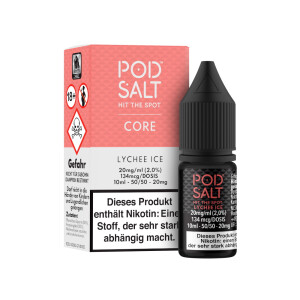 Pod Salt Core - Lychee Ice - E-Zigaretten Nikotinsalz Liquid
