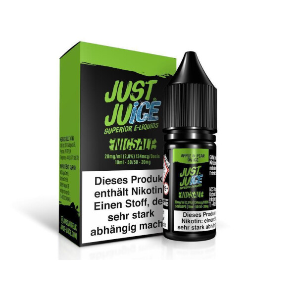 Just Juice - Apple & Pear on Ice - Nikotinsalz Liquid 20 mg/ml (1er Packung)