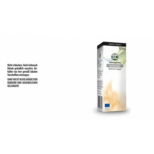SC Liquid - Delicate Mild Tabak - 0 mg/ml (1er Packung)