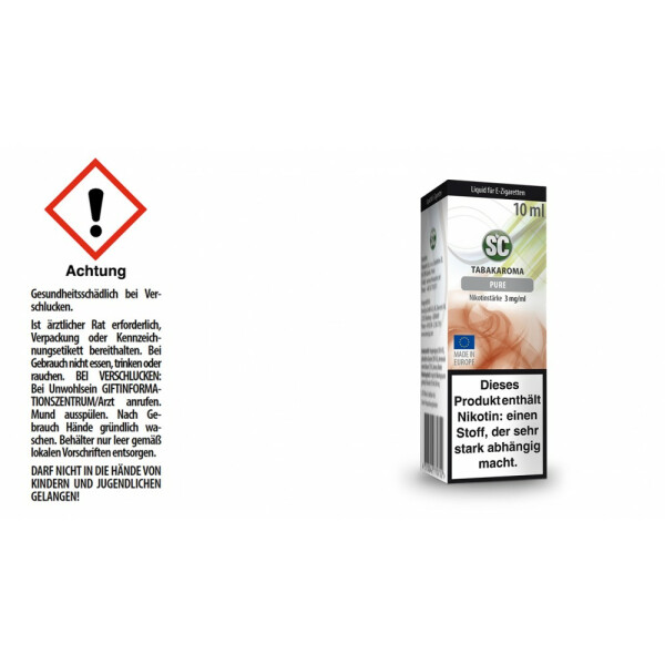 SC Liquid - Pure Tabakaroma - 3 mg/ml (1er Packung)