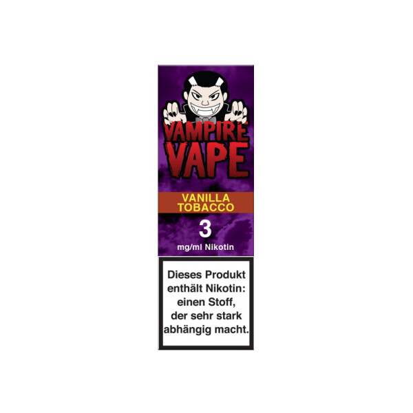 Vampire Vape Liquid - Vanilla Tobacco - 0 mg/ml (1er Packung)