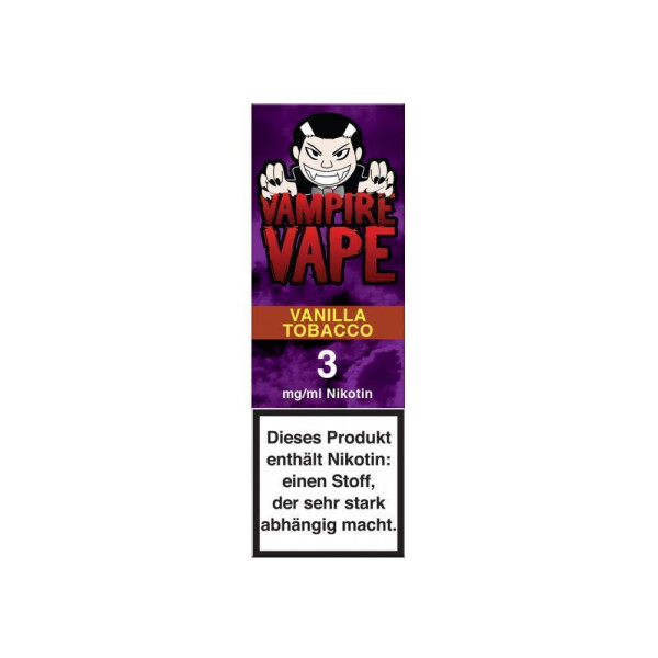 Vampire Vape Liquid - Vanilla Tobacco - 6 mg/ml (1er Packung)