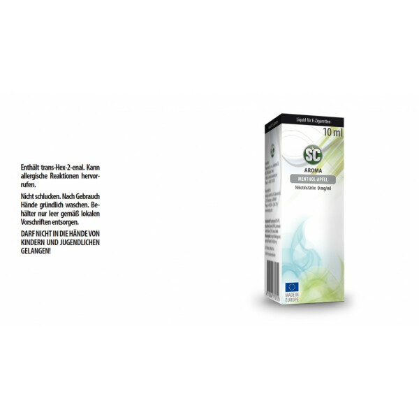 SC Liquid - Menthol - Apfel - 0 mg/ml (1er Packung)