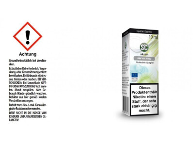 SC Liquid - Menthol - Apfel - 12 mg/ml (10er Packung)