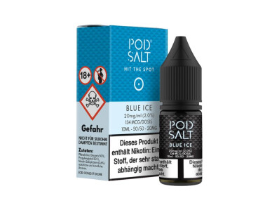 Pod Salt - Blue Ice - E-Zigaretten Nikotinsalz Liquid 20...