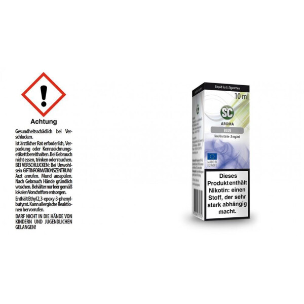 SC Liquid - Blue / Azzuro - 3 mg/ml (10er Packung)