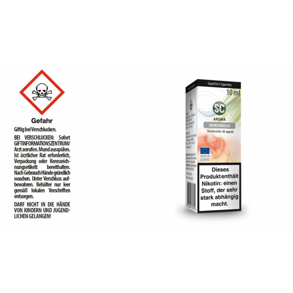 SC Liquid - Erdbeermilch - 18 mg/ml (10er Packung)