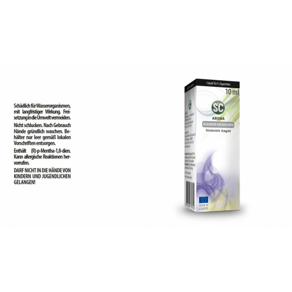 SC Liquid - Blaubeer Käsekuchen - 0 mg/ml (1er Packung)