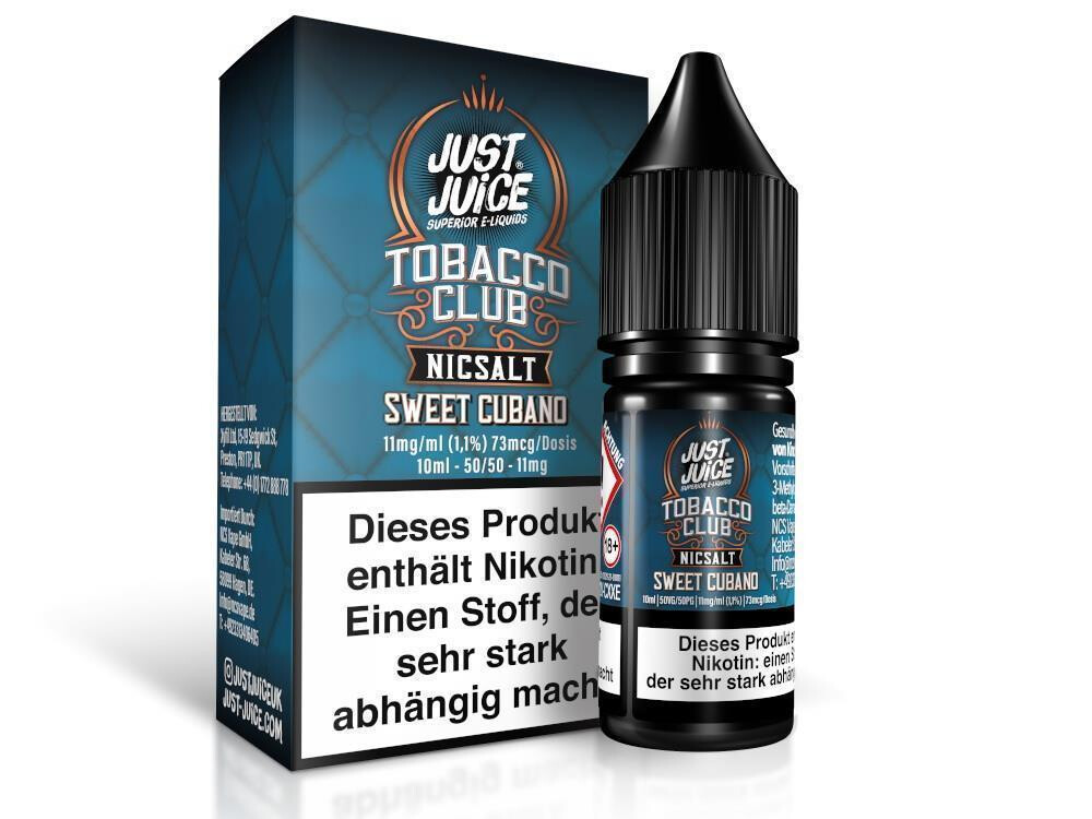 Just Juice - Sweet Cubano Tobacco - Nikotinsalz Liquid