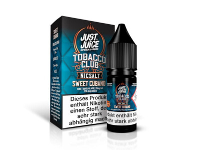 Just Juice - Sweet Cubano Tobacco - Nikotinsalz Liquid 20...