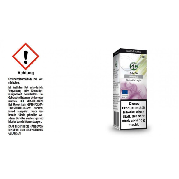 SC Liquid - Maracuja - 3 mg/ml (10er Packung)