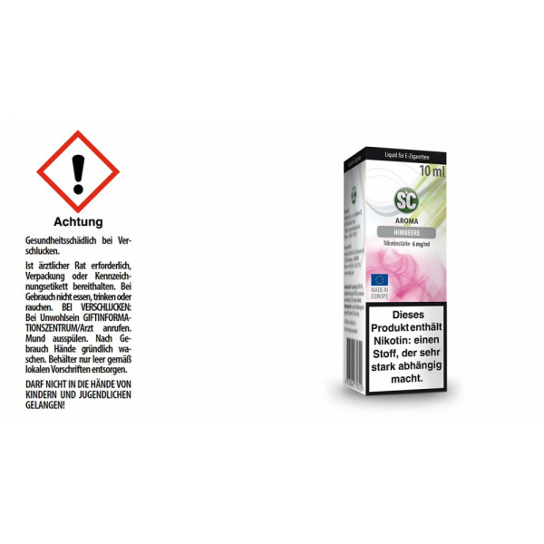 SC Liquid - Himbeere - 6 mg/ml (1er Packung)