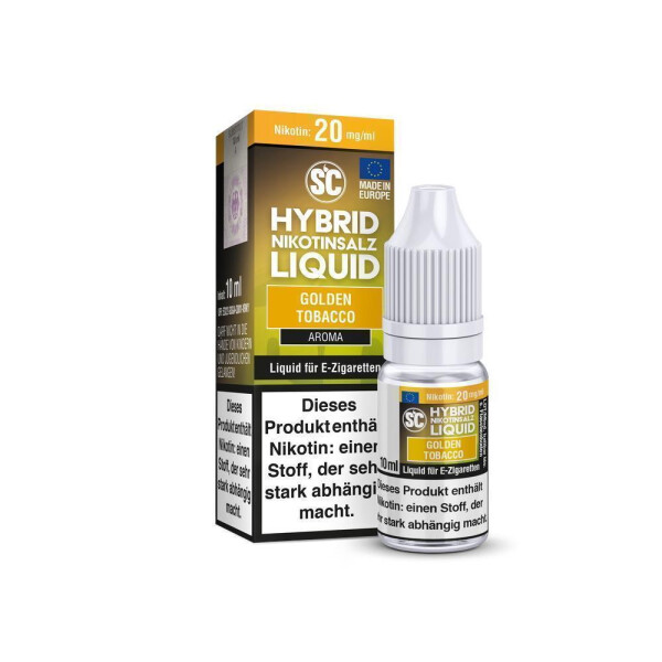 SC - Golden Tobacco - Hybrid Nikotinsalz Liquid 20 mg/ml (1er Packung)