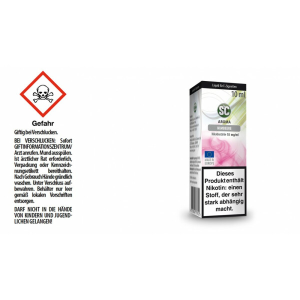 SC Liquid - Himbeere - 18 mg/ml (10er Packung)