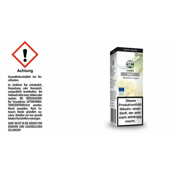 SC Liquid - Vanille - 12 mg/ml (10er Packung)