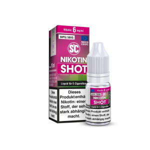 SC - 10ml Nikotin Shot 50PG/50VG - 6 mg/ml (1er Packung)