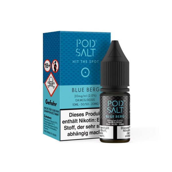 Pod Salt - Blue Berg - E-Zigaretten Nikotinsalz Liquid 20 mg/ml (1er Packung)