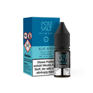 Pod Salt - Blue Berg - E-Zigaretten Nikotinsalz Liquid 20...