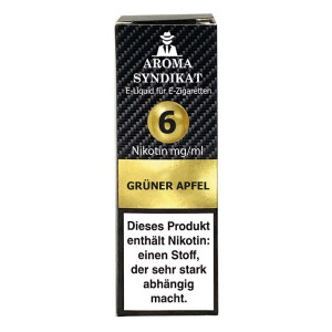 Aroma Syndikat Grüner Apfel E-Zigaretten Liquid 6...