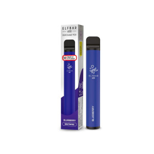 Elfbar 600 Einweg E-Zigarette - Blueberry - 0 mg/ml (1er...