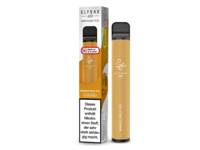 Elfbar 600 Einweg E-Zigarette - Mango Milk Ice - 20 mg/ml...