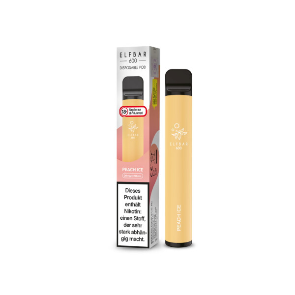 Elfbar 600 Einweg E-Zigarette - Peach Ice - 20 mg/ml (1er Packung)