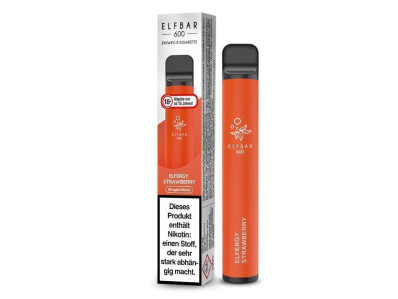 Elfbar 600 Einweg E-Zigarette - Elfergy Strawberry - 20...