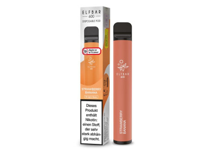 Elfbar 600 Einweg E-Zigarette - Strawberry Banana - 20...