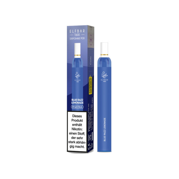 Elfbar T600 Einweg E-Zigarette - Blue Razz Lemonade - 20 mg/ml (1er Packung)