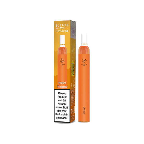 Elfbar T600 Einweg E-Zigarette - Mango - 20 mg/ml (1er Packung)