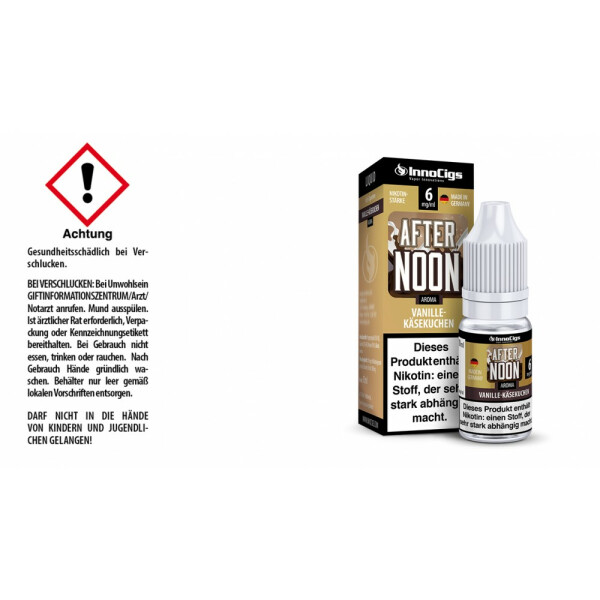 Afternoon Vanille-Käsekuchen Aroma - Liquid für E-Zigaretten - 6 mg/ml (1er Packung)