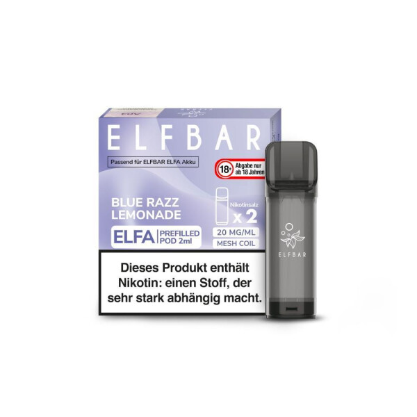 Elfbar Elfa Pod - Blue Razz Lemonade - 20 mg/ml (2 Stück)